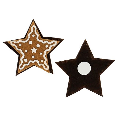 Floristik24 Étoiles en pain d'épices 4,5cm à coller 12 pcs