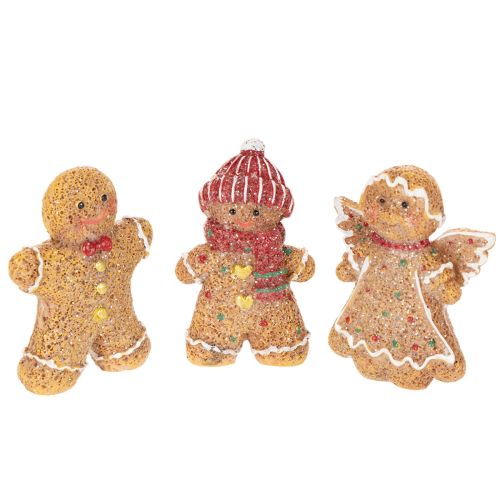 Décoration Figurines en Pain d'Épices en Plastique 8 cm Lot de 3 acheter | Floristik24.fr