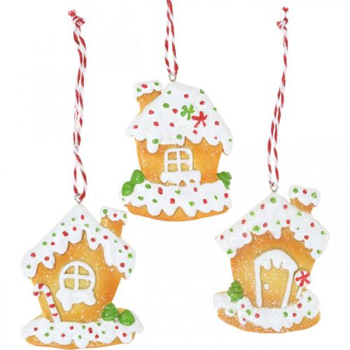 Floristik24 Maison en pain d&#39;épice H9cm 3pcs