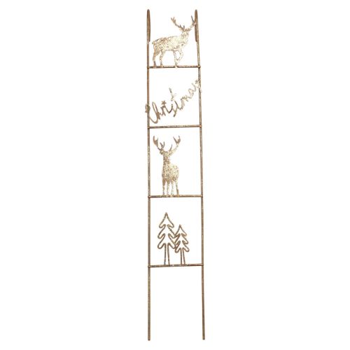 Décoration à suspendre Décoration de Noël cerf doré vintage 42,5×7×4cm