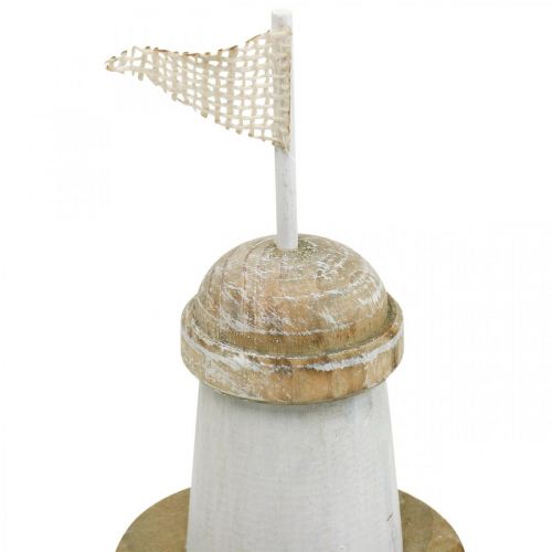 Floristik24 Décoration maritime, phare en bois, décoration marine, phare décoratif bleu H31cm