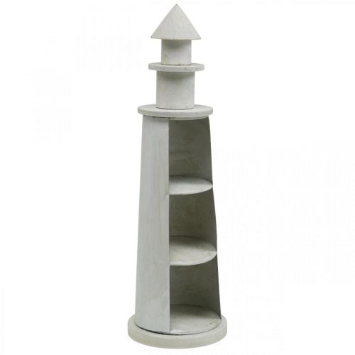 Floristik24 Phare Shabby Chic Crème Déco Maritime Ø13cm H41.5cm