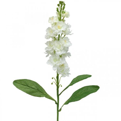 Floristik24 Levkoje Fleur artificielle blanche Fleur de tige artificielle 78cm