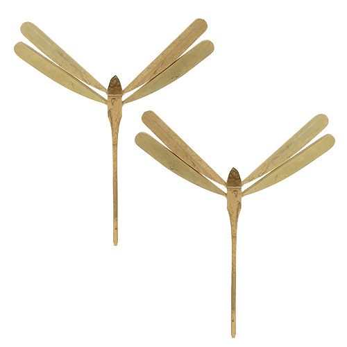 Libellule en bambou équilibrée 18cm x 16cm 4pcs