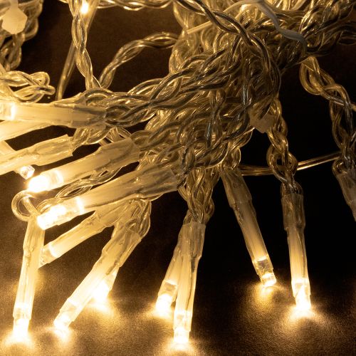 Article Rideau lumineux 120 LED guirlande lumineuse blanc chaud 100×180cm