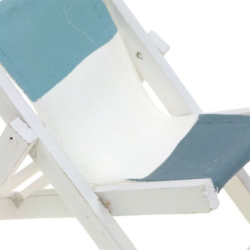 Floristik24 Transat déco blanc-bleu-gris H10cm