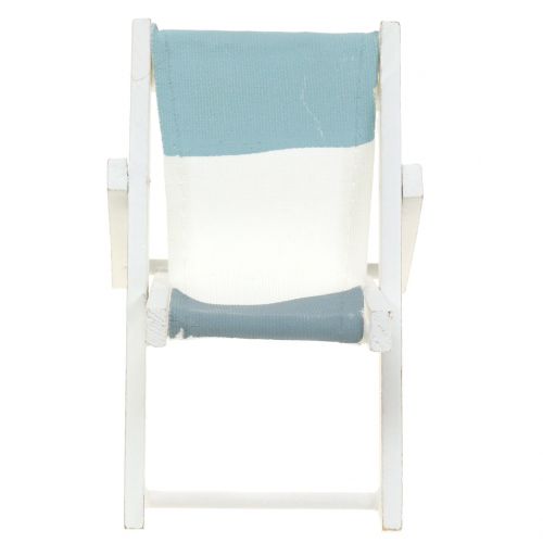 Floristik24 Transat déco blanc-bleu-gris H10cm