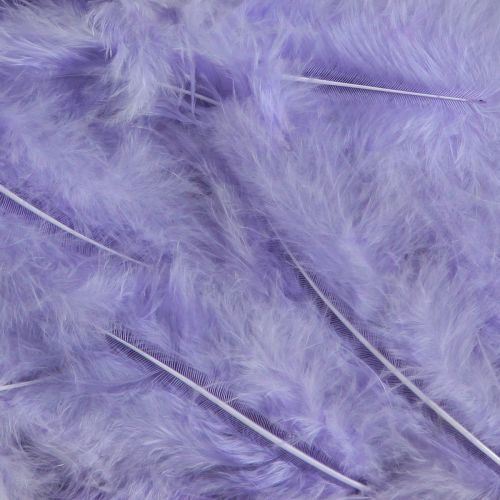 Article Plumes violettes fournitures d&#39;artisanat moelleuses printemps 5-10cm 20g