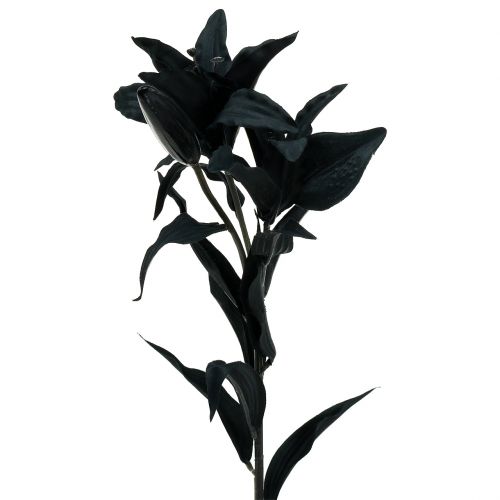 Fleur artificielle Lys noir 84cm