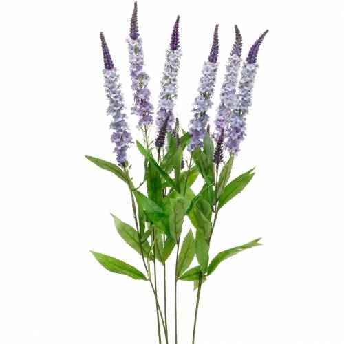 Buddleia, papillon lilas, branche de lys artificiel, fleur en soie 6St