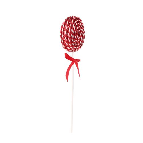 Article Sucette décoration de Noël rouge blanc mousse sucette H30cm 2pcs