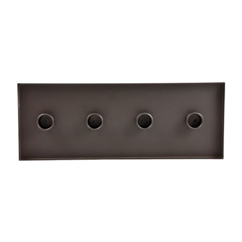 Article Bougeoir métal plateau bougie noir 35x13x2cm