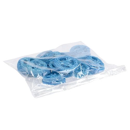 Floristik24 Disques de luffa bleu ciel 25 pcs