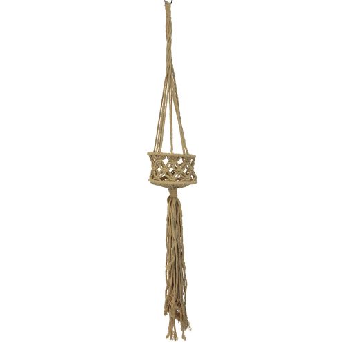 Floristik24 Décoration macramé à suspendre bohème marron beige Ø12cm H79cm