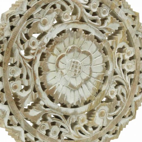 Floristik24 Mandala à poser, décoration florale bois, décoration de table, décoration estivale shabby chic nature H39.5cm Ø30cm