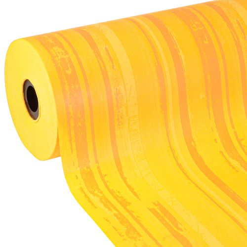 Manchette en papier fleur jaune orange 37,5 cm 100 m