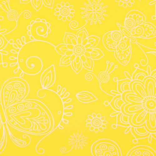 Article Manchette en papier jaune blanc Summertime 25 cm 100 m