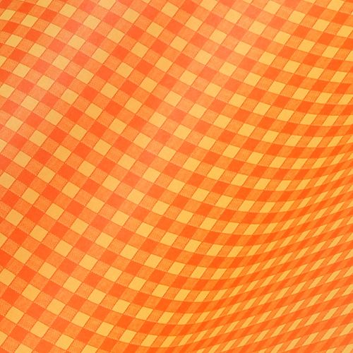 Article Manchette en papier 37,5 cm à carreaux orange clair 100 m