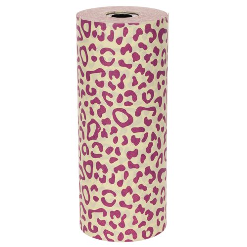 Manschettenpapier motif léopard lilas-vanille 25 cm x 100 m | Floristik24.fr