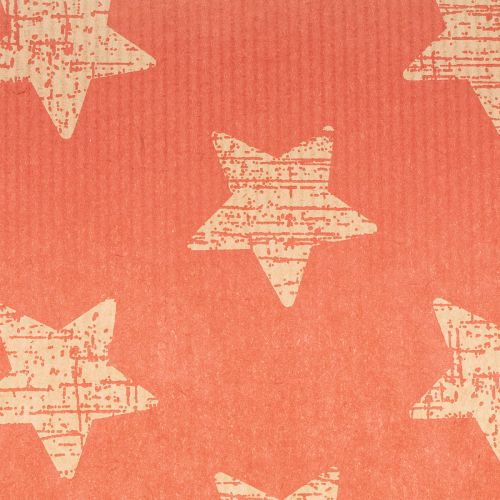 Rouleau de papier pour fleurs motif étoiles rouge 25 cm x 100 m | Floristik24.fr