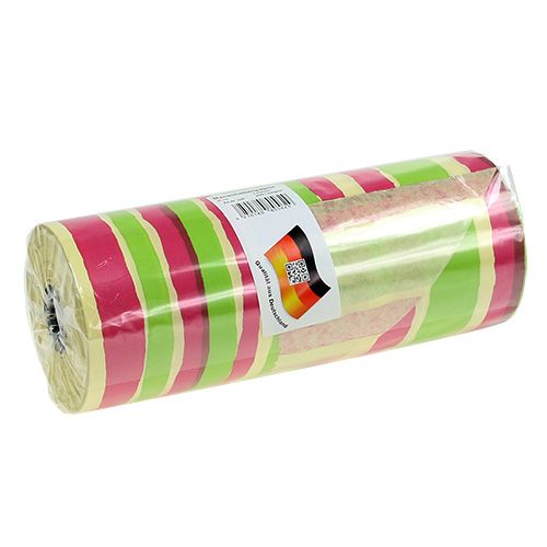 Floristik24 Manchette en papier 25 cm Motif à rayures 100 m