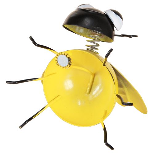 Article Coccinelle Abeille Décoration en Métal avec Aimant Assortiment 9,5 cm 2pcs