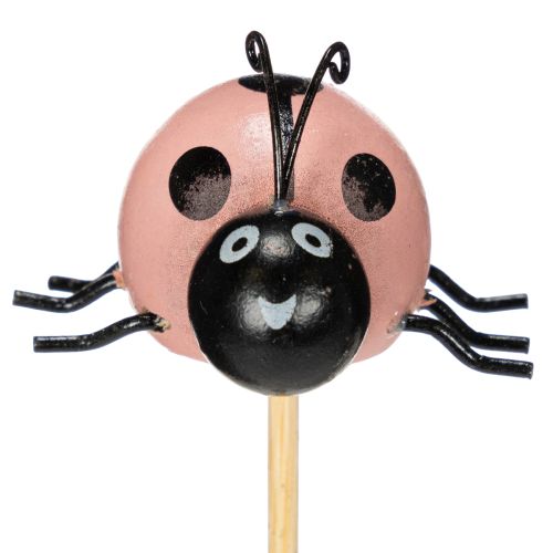 Article Coccinelles décoratives pour pots de fleurs et compositions florales printanières, 32 cm, lot de 16.