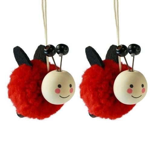 Floristik24 Décoration coccinelle pendentif coccinelle 5.5cm 9pcs