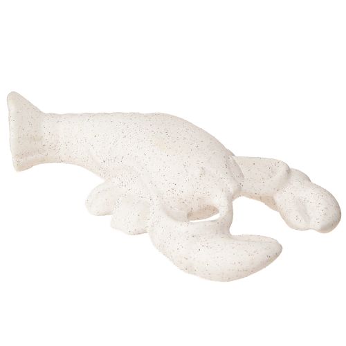Floristik24 Figurine de décoration maritime en céramique Homard Blanc 17,5×9×3cm