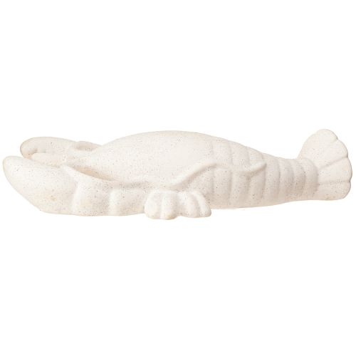Article Figurine en céramique décorative maritime Homard Blanc 26,5×13×5cm