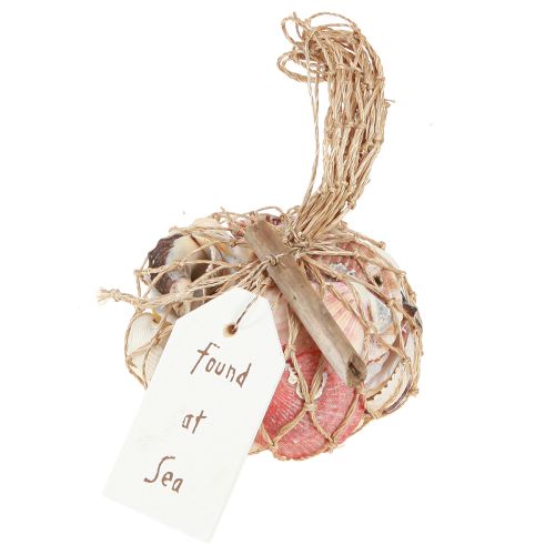Article Coquillages décoratifs maritimes mélangés dans le filet coloré 3,5-6cm 300g × 3pcs