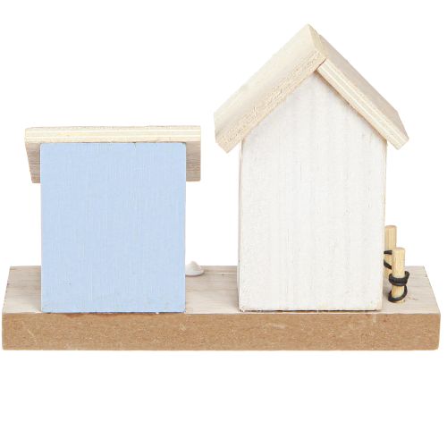 Article Décoration Maritime Maison de Plage Coquillages Naturel Bleu H12cm 4pcs