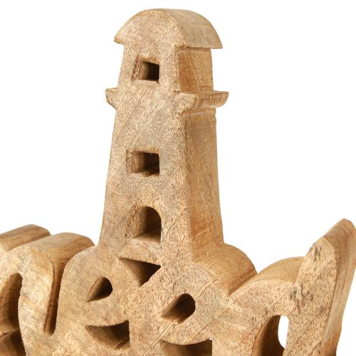 Article Décoration maritime en bois Déco de table Bois de manguier 27×33cm
