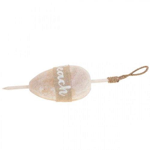 Floristik24 Bouée de décoration maritime, bouée de déco à suspendre "Plage" 27×8.5cm