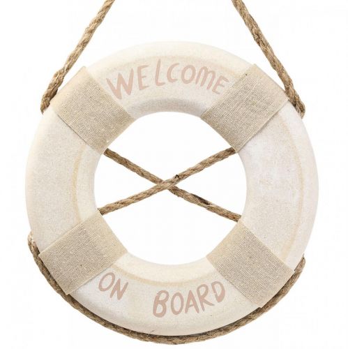 Déco Maritime Bouée Déco &quot;Bienvenue à Bord&quot; Ø22cm