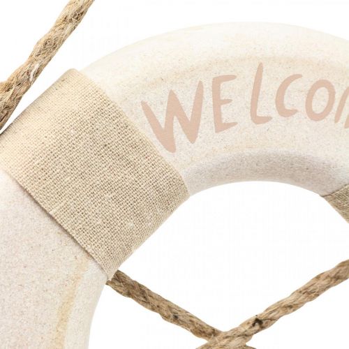 Floristik24 Déco Maritime Bouée Déco &quot;Bienvenue à Bord&quot; Ø22cm