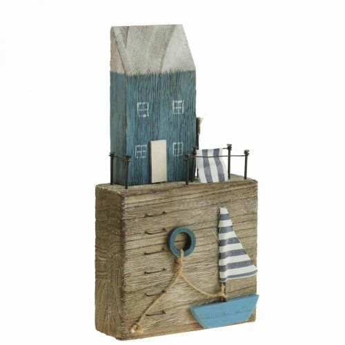 Floristik24 Décoration maritime en bois promenade du port Shabby Chic H25,5cm