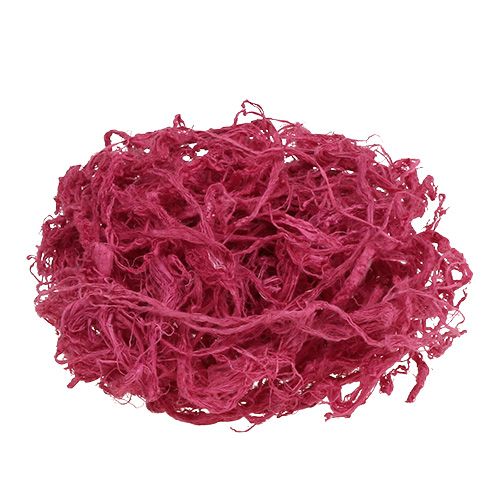 Floristik24 Coton de mûrier rose 150g