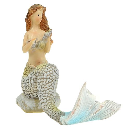 Floristik24 Figurine décorative sirène bleue 6 – 9,5 cm 3 p.