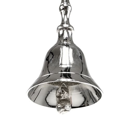 Floristik24 Porte carte menu cloche 12cm argent