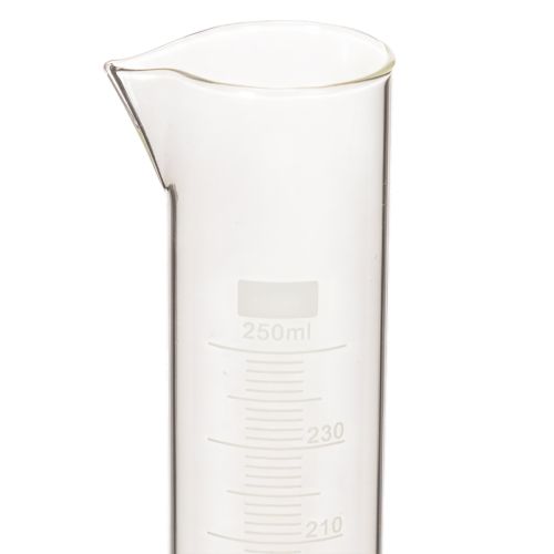 Éprouvette en verre transparent avec socle, 250 ml, 30 cm | Floristik24.fr