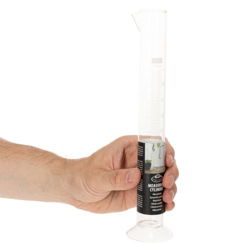 Cylindre gradué en verre avec base et bec verseur 100 ml, 25 cm | Floristik24.fr