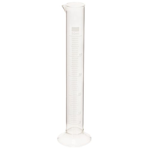 Cylindre gradué en verre avec base 50 ml 20 cm | Floristik24.fr