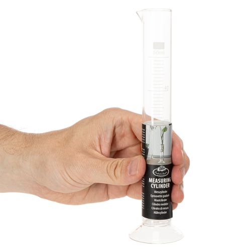Cylindre gradué en verre avec base 50 ml 20 cm | Floristik24.fr