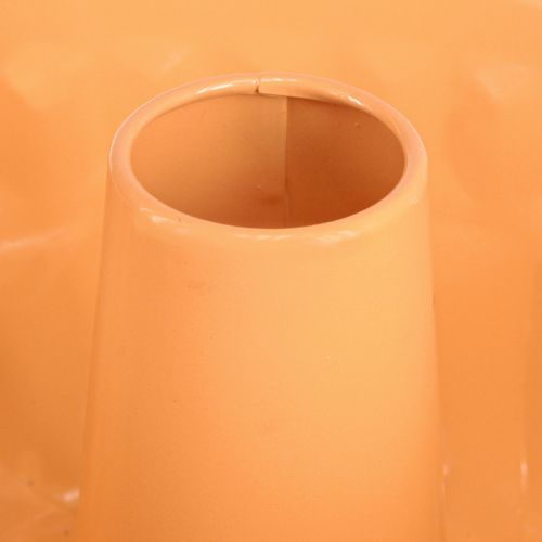 Article Moule à pâtisserie décoratif en métal Gugelhupf orange Ø23cm H12cm