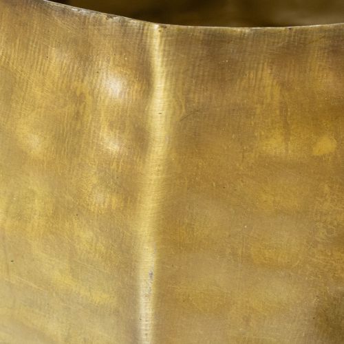 Article Pot de fleurs décoratif en métal, laiton, Ø22/18/14 cm, lot de 3