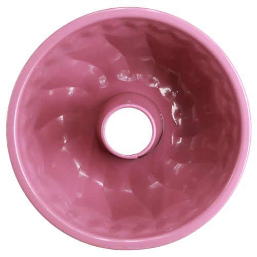 Article Moule à pâtisserie bol décoratif en métal Gugelhupf rose Ø23cm H12cm