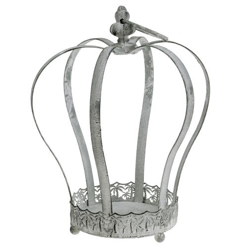 Couronne en métal pour décoration Ø20,5cm H26cm