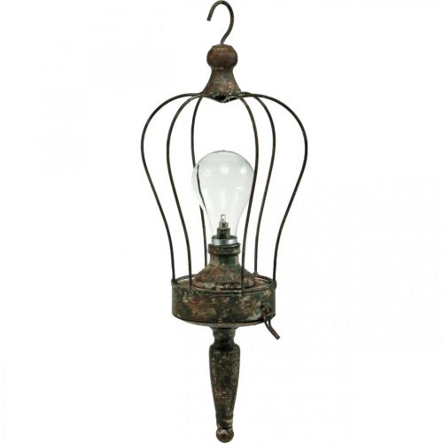 Floristik24 Lanterne LED, lampe décorative, aspect antique, Ø16cm H43cm