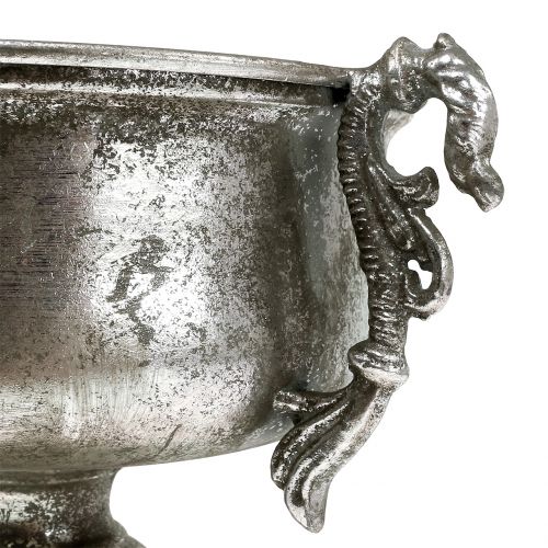 Floristik24 Gobelet ancien en métal argenté Ø18cm H30cm